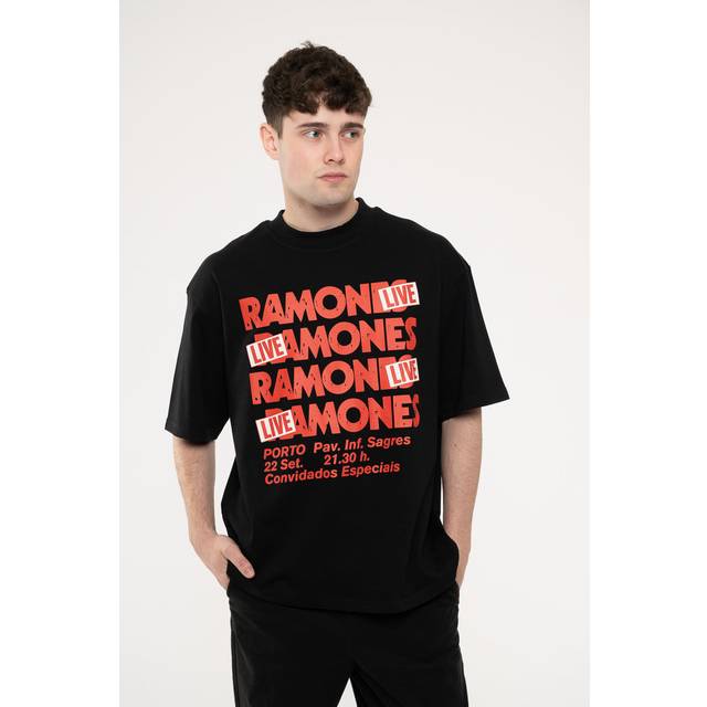 Live In Concert Limited Edition 999 Only Oversized Boxy T Shirt - Black