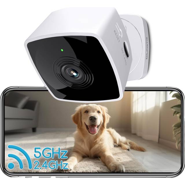 blurams Indoor Camera, Security Camera 5GHz&2.4GHz Dual-Band, 2K WiFi Cameras House Security, Home Camera for Pet/Dog/Baby, IR Night Vision,