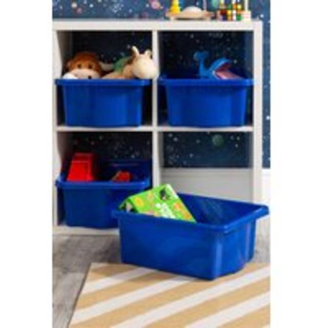 Wham 16L Blue Stackable Storage Box 4 Pack