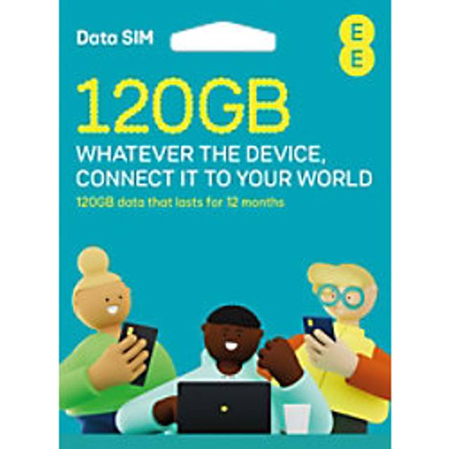 EE 120GB Pay As You Go Data Only Sim Card