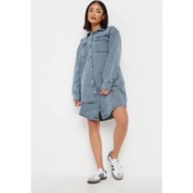 Pixiegirl Blue Denim Shirt Mini Dress 18 Pixiegirl | Petite Women's Mini Dresses
