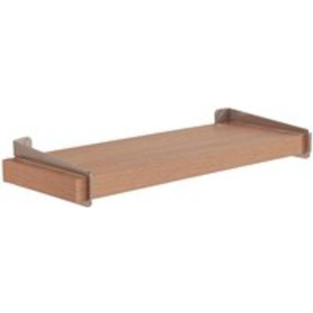 Core Products Jackson 60Cm Chunky Shelf With Sit On Brackets - Oak Effect, Brown