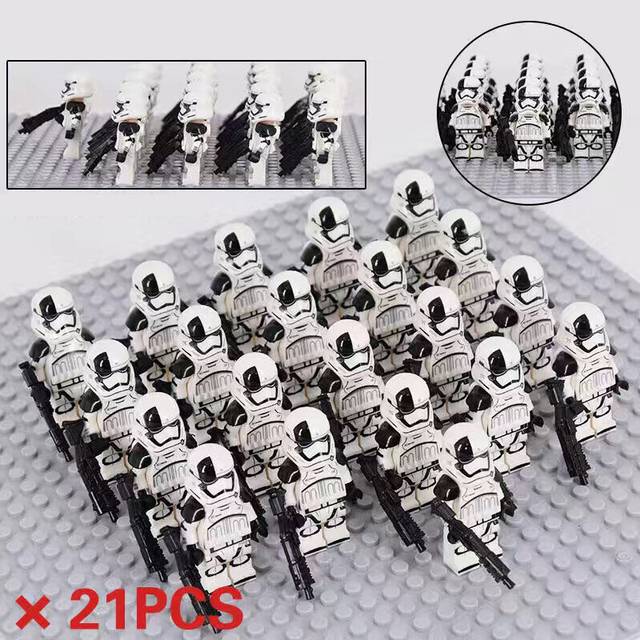 (Star Wars Soldier-3) 21PCS/Set Star Wars Clone Troopers with Base Plate