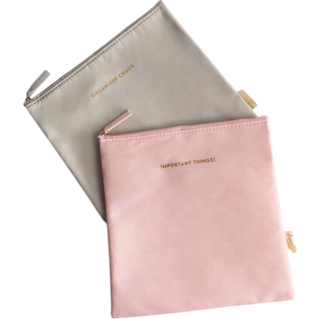 Pack of 2 Upper Canada Danielle Creations Flat Cosmetic Pouches - Multicolor