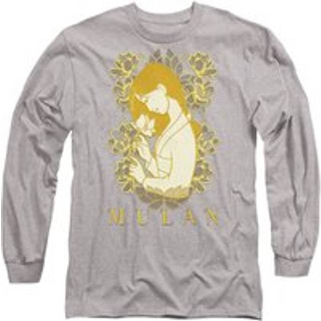 Mulan Golden Garden Long Sleeve T-Shirt, Athletic Heather - Light Grey - XL