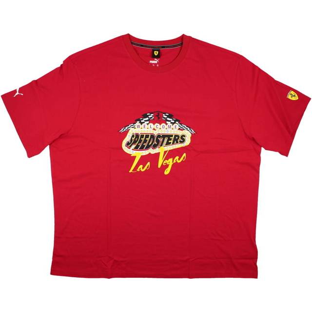 2023 Ferrari Race Garage Crew Las Vegas Tee (Red) Men's Polyester Made By: Puma