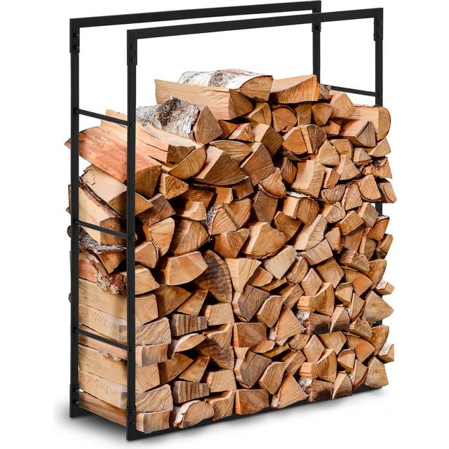 Firewood Rack 40 kg Steel Black