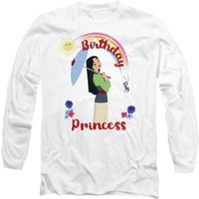 Mulan Birthday Princess And Her Lucky Cricket Long Sleeve T-Shirt, White