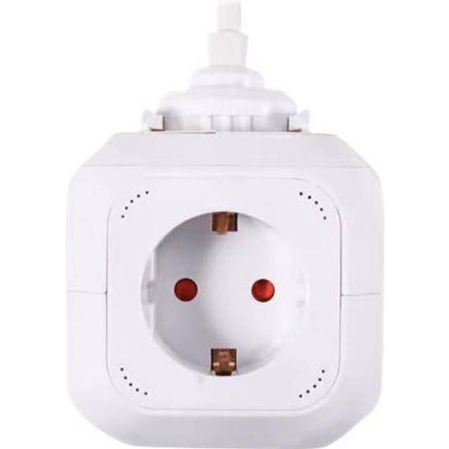 Prokord Power Cube 4x Socket + 2xusb 2.1 Mah 3m - White