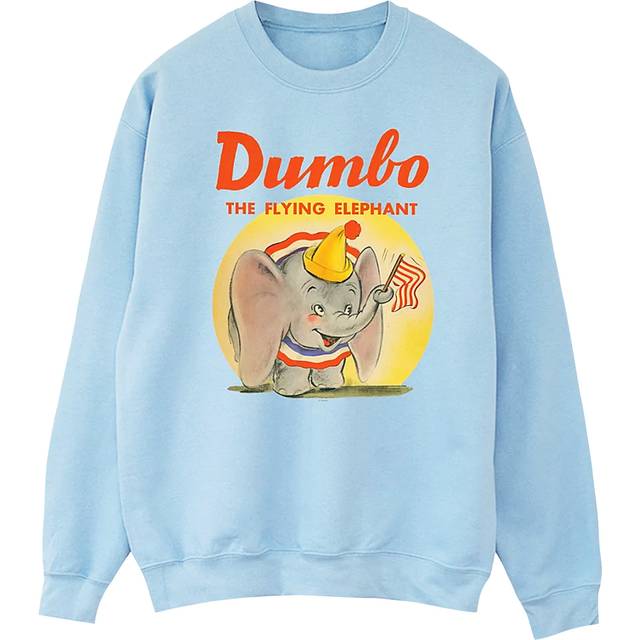 Dumbo Flying Elephant Sweatshirt - Baby Blue - L