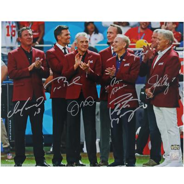 NFL Top 100 Quarterbacks Autographed 16" x 20" Red Jacket Ceremony Photograph - Limited Edition of 100