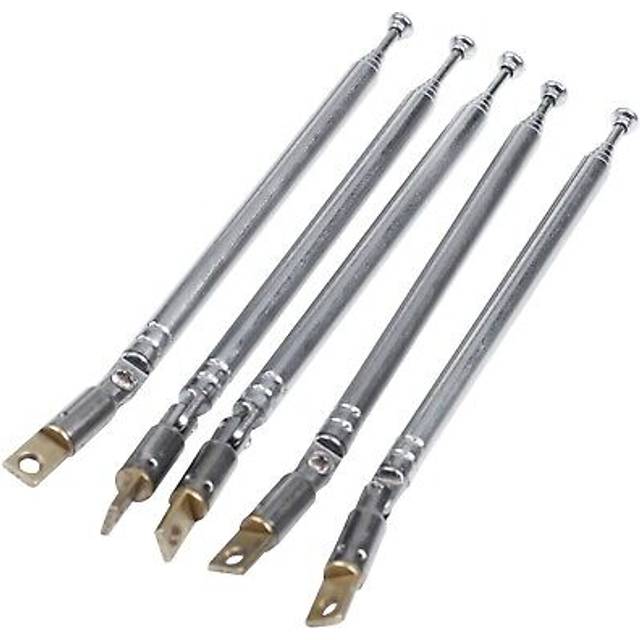 5 Pcs 32cm Length 5 Section Telescopic AM FM Radio Antenna 180 Degree