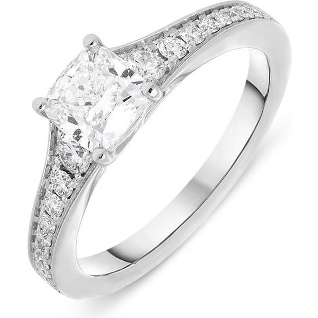Platinum 1.17ct Diamond Cushion Cut Ring - N