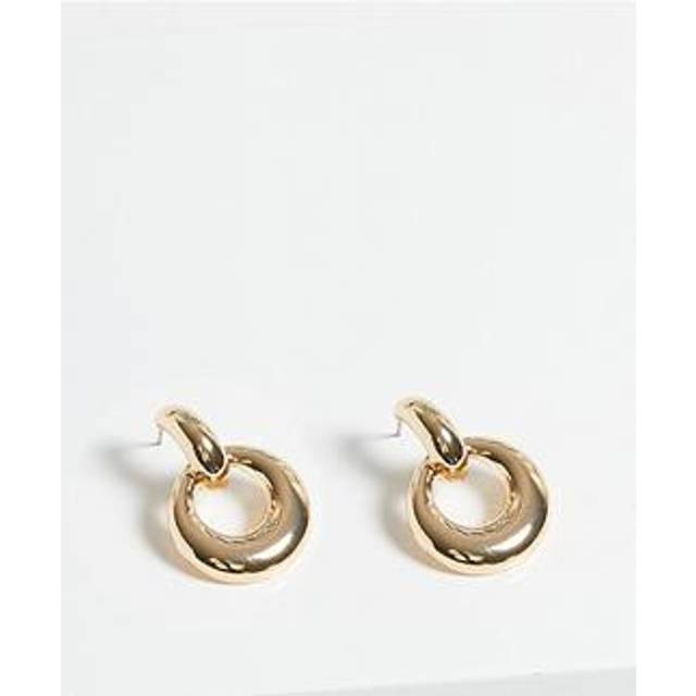 MOOD Mood Gold Large Oval Doorknocker Drop Earrings