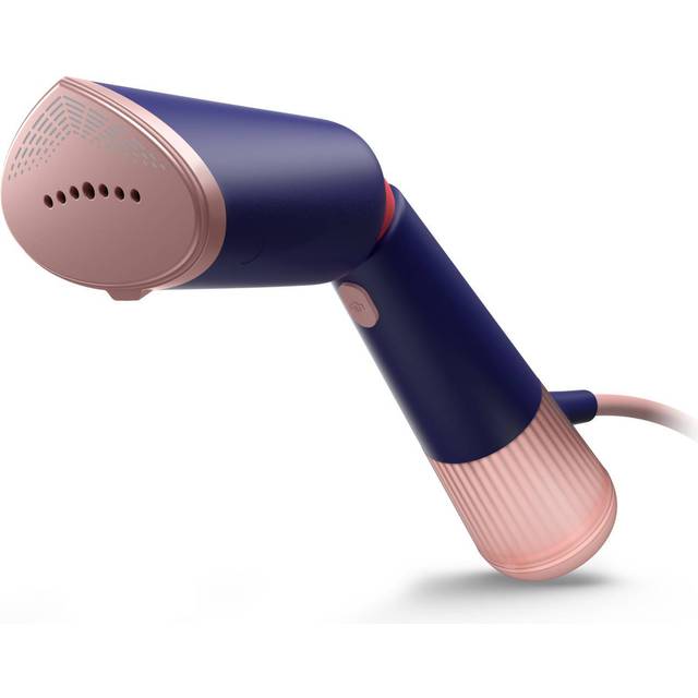 Philips handhållna steamer 5000 Series - kraftfull 1400W, kontinuerlig ånga, två vattenbehållare, snabb uppvärmning på 35 sekunder, justerbart huvud, metallsula, tillbehör, marinblå (STH5030/20)