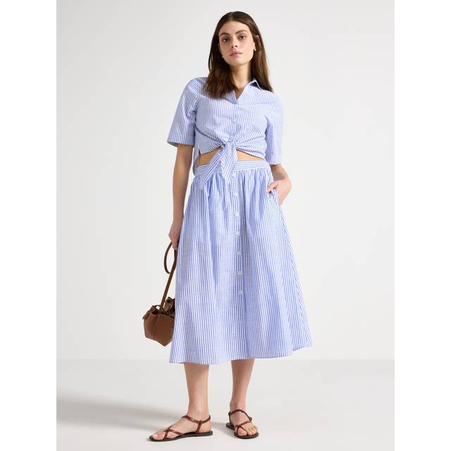 LINDEX Skirt Fiona |Blå |M