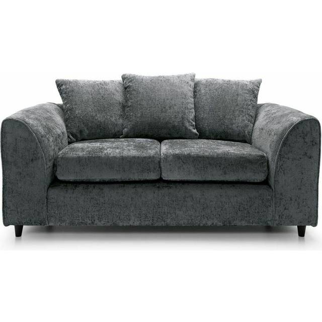 (Grey) Jumbo Size Plush Velvet Footstool