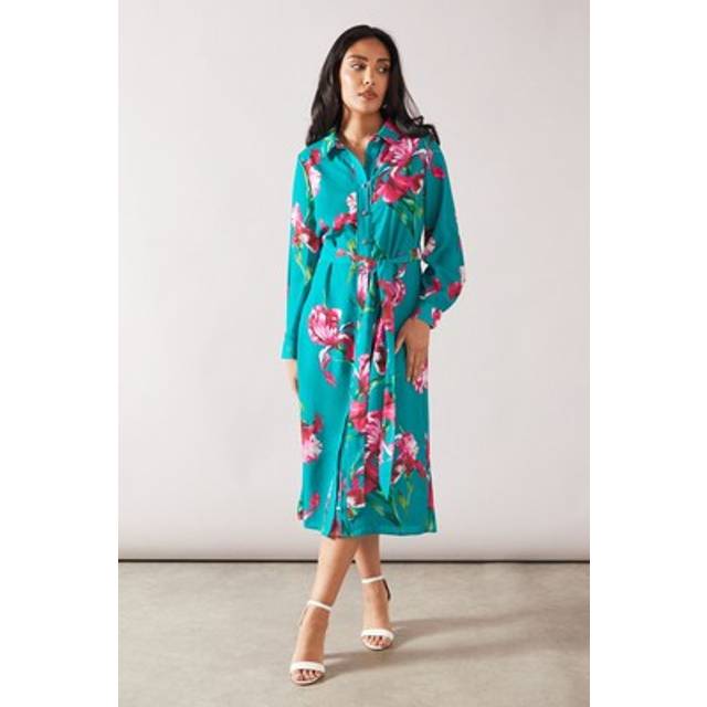 Wallis green shirt dress womens occasion dresses
