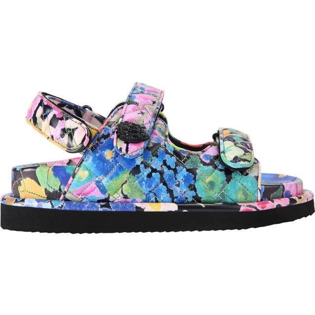 Kurt Geiger London Orson Leather Floral Strappy Sandals, Multi