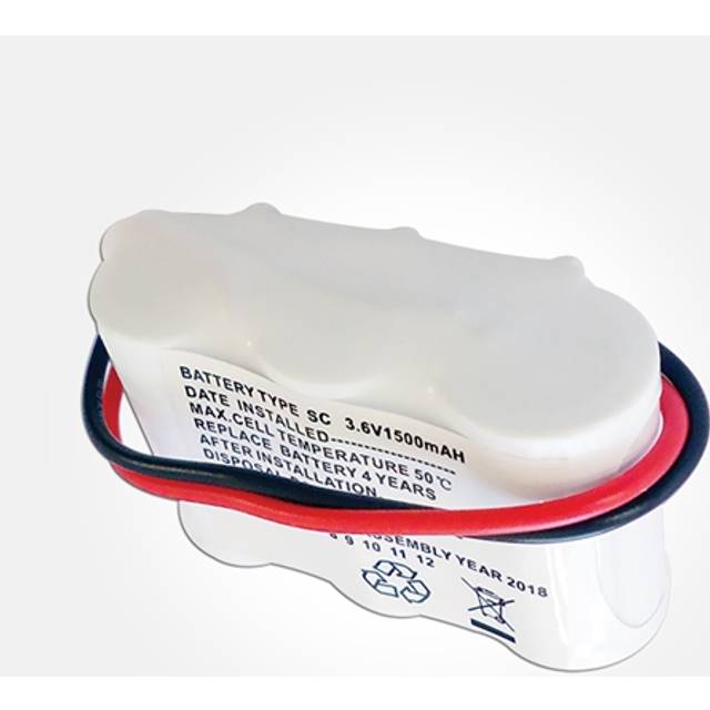 Eterna Ni-Cd 3.6V 1500mAh Side-By-Side Battery