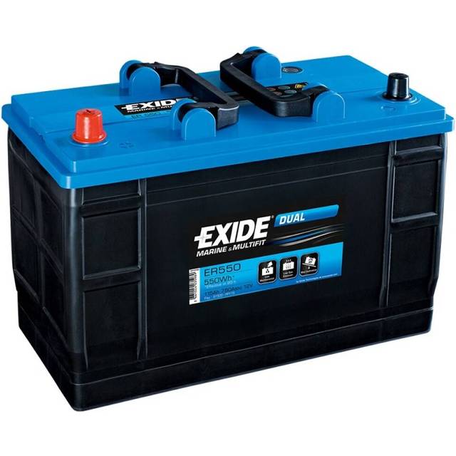 Exide er550 dual leisure battery 115ah (porta power pp115)
