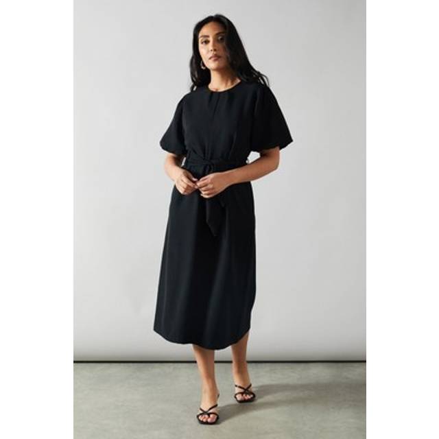 Wallis black midi dress womens workwear dresses