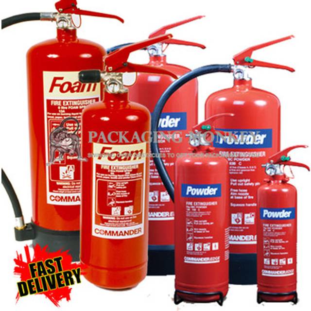 Fire extinguishers - dry powder abc & foam - house office boat car all sizes