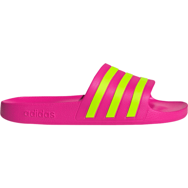 Adilette Aqua Slides - Shock Pink / Solar Slime / Shock Pink - 9
