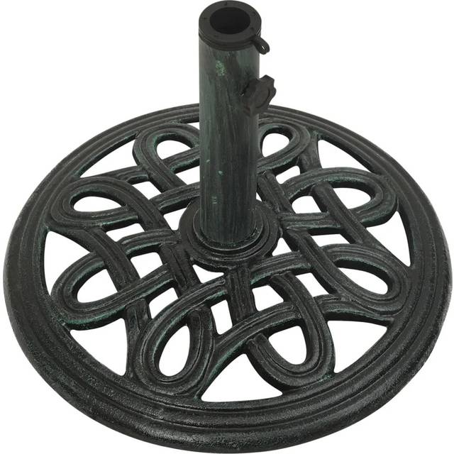 Gurley Cast Iron Free Standing Umbrella Base - Green (40cm W X 40cm D)