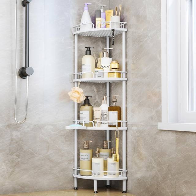 Corner Shower Caddy - Stainless Steel (105cm H X 25cm W X 25cm D)