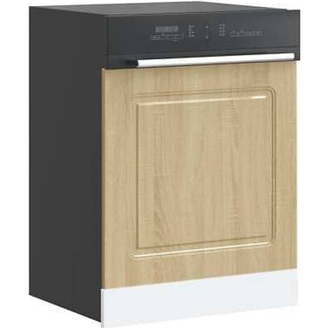 vidaXL Diskmaskinspanel Kalmar sonoma-ek 60x1,5x67 cm konstruerat trä