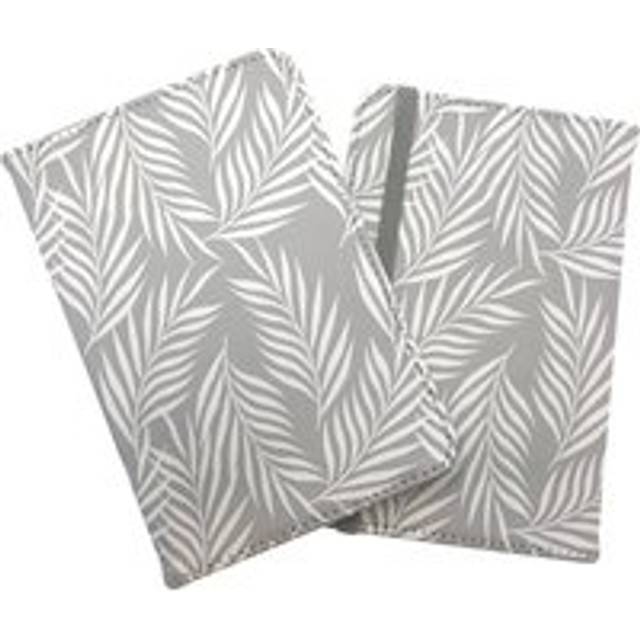 Palm Tree Leaves Passport Cover - Grey