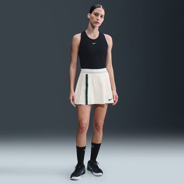 Nike Court Dri-FIT Slam High Rise Skirt Women cream, size: S
