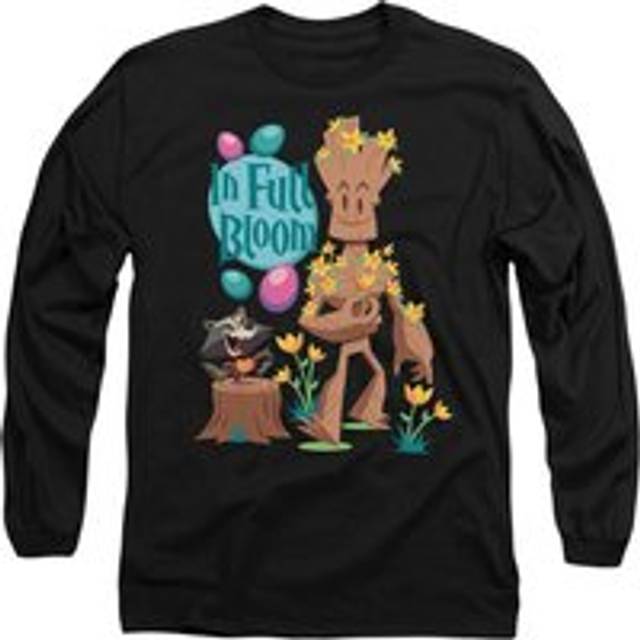 Guardians Of The Galaxy In Full Bloom Long Sleeve T-Shirt, Black - M
