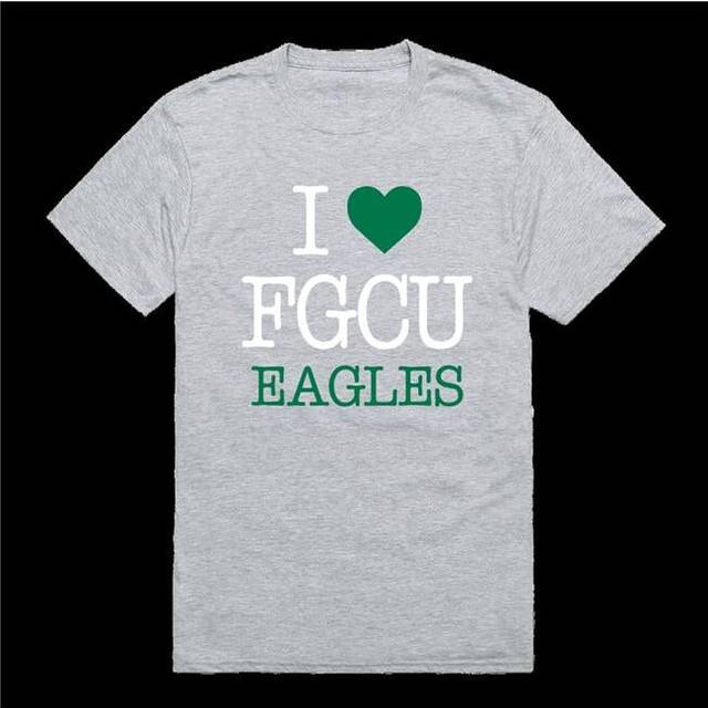 W Republic 551-303-HG2-03 Florida Gulf Coast Eagles I Love T-Shirt, Heather Grey - Large