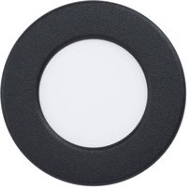 Wall / Ceiling Flush Downlight Black Round Spotlight 2.7W Built in LED