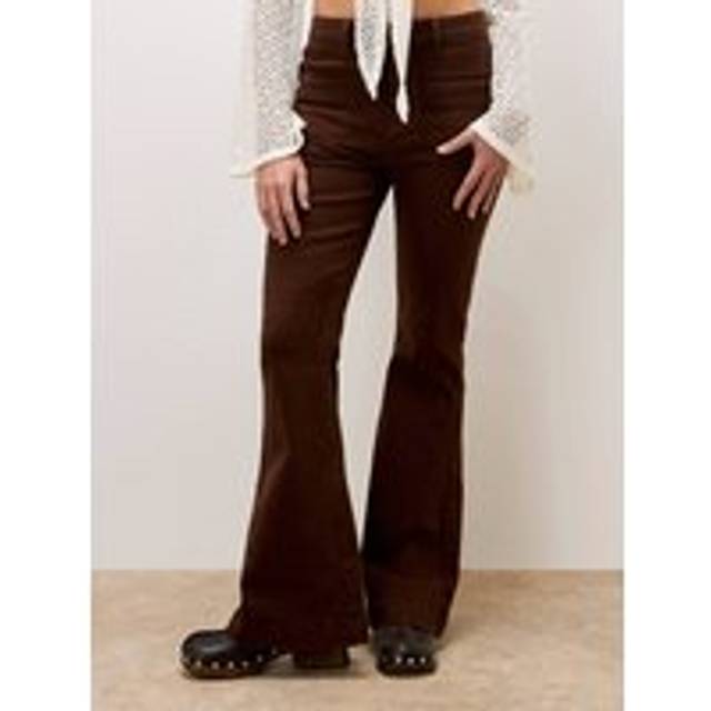 Apricot Women's Brown Flared Jeans New Look - UK 14