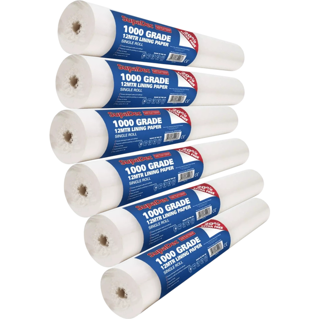 SupaDec 1000 Grade 12M Wall Lining Paper Wall Covering Ceiling Wall