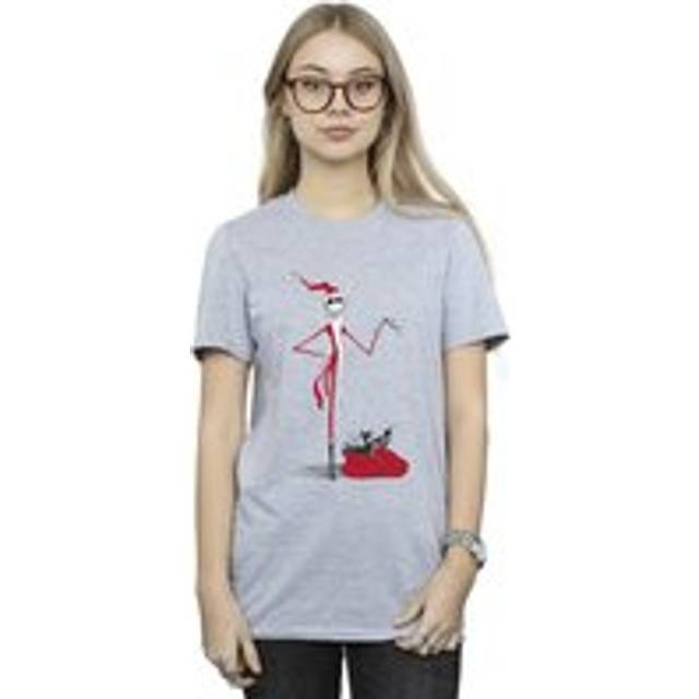 Christmas Presents Cotton Boyfriend T-Shirt - Grey