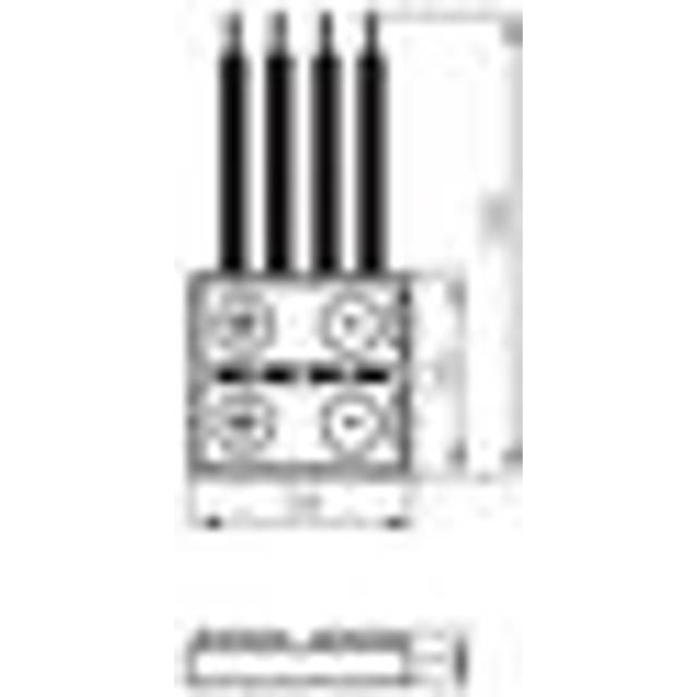 10x 4 pin wire join connection electrical crimp led terminal connector box shape