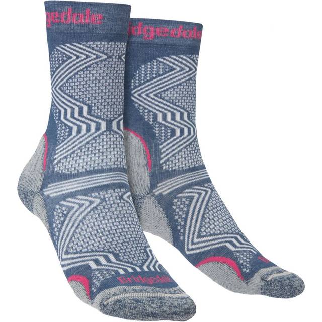 Bridgedale - Womens Hiking Ultralight Boot Socks - Dark Denim - Blue Nylon - Size 7-8.5 (UK Shoe)