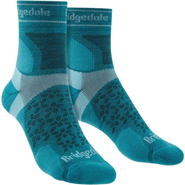 Bridgedale - Womens Ultralight Merino Socks - Teal - Turquoise Merino Wool - Size 3-4.5 (UK Shoe)