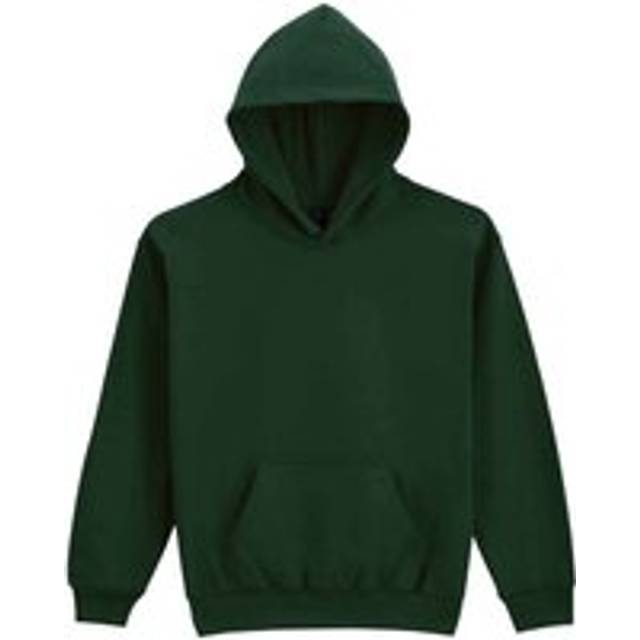 Softstyle Plain Midweight Hoodie - Green - 5-6 Years