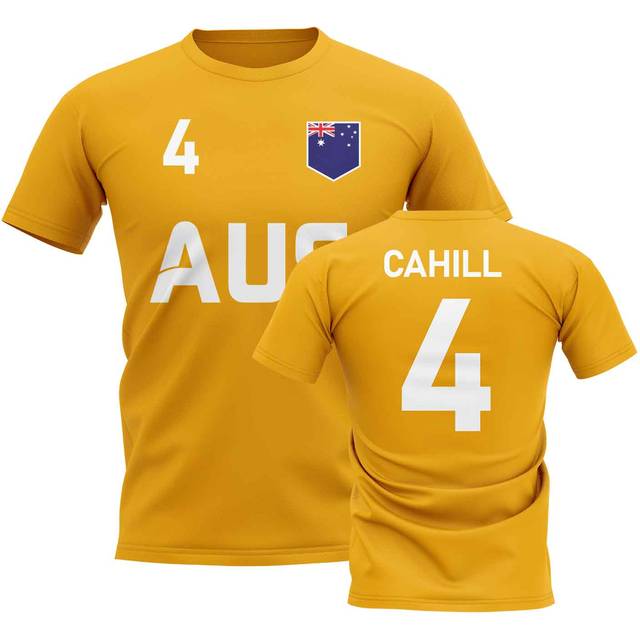 Tim Cahill Country Code Hero T-Shirt (Gold) Men's Polyester Australia UKSoccershop