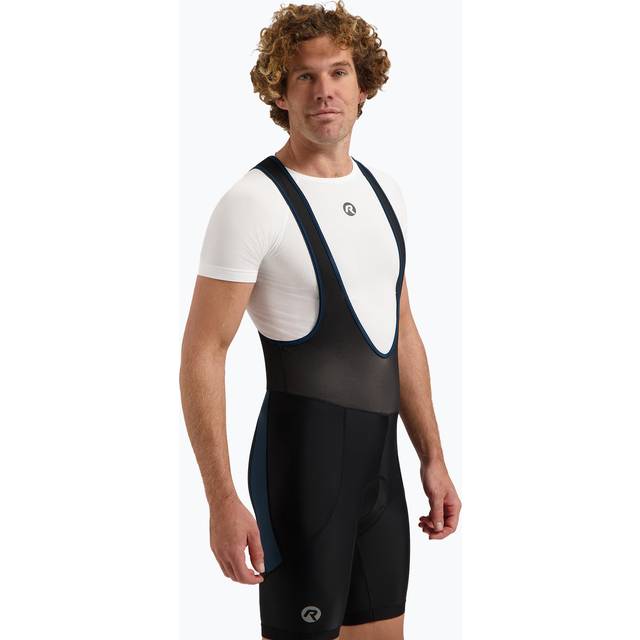 Rogelli Core Bib Cykelbyxor, Black/Blue, XXL