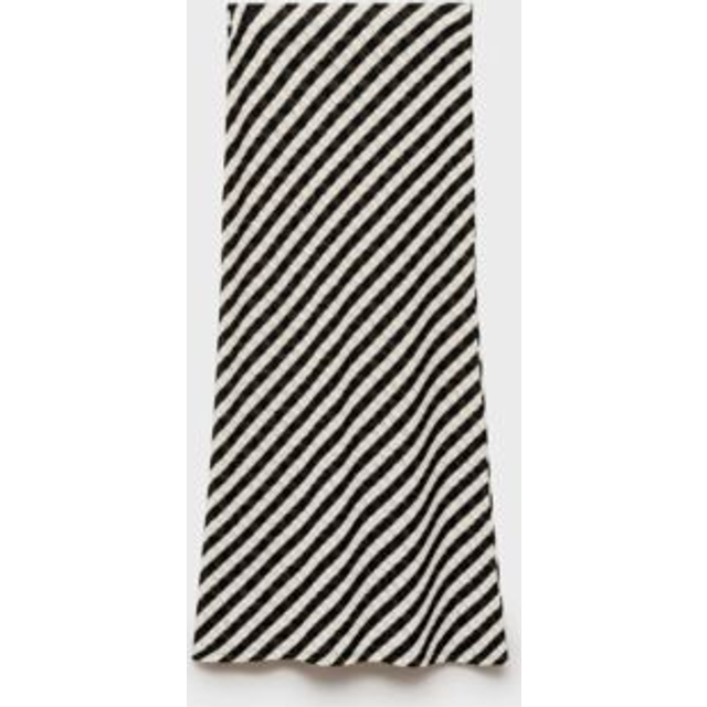 MANGO Long Striped Knitted Skirt |Multi/patterned |L