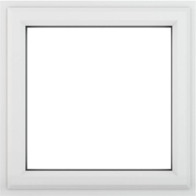 Crystal uPVC Double Glazed Window Top Hung Opener White Clear Glass 610x610mm - Crystal-Direct - 61 x 61 x 7cm