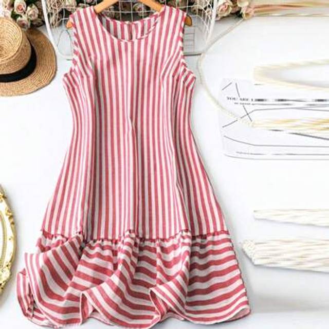 Luneh Women Plus Size Casual Striped Sleeveless Dress Western Wear Women Boho Bohemian 90s Clothes Festival Summer Outfits For Women Summer Boho Old Money S