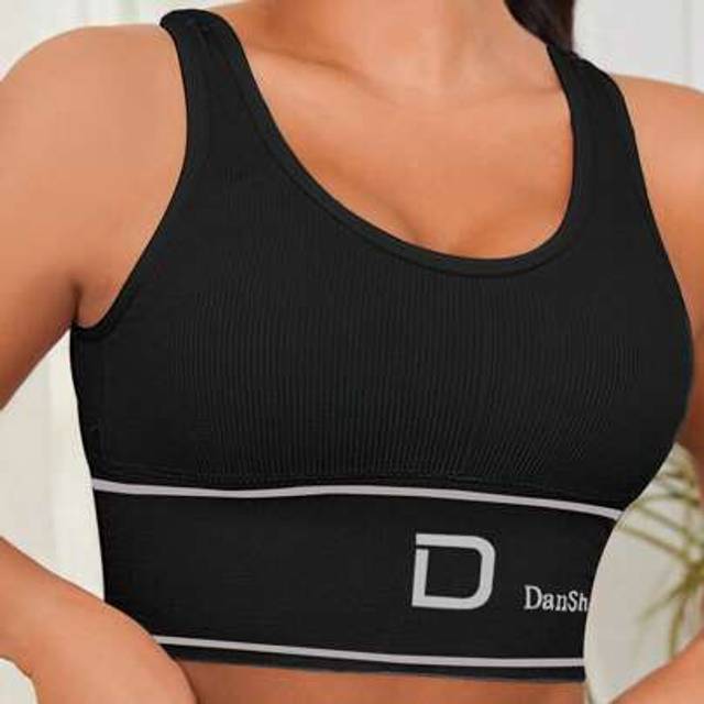 SHEIN 3pcs/Set Women Plus Size Wireless Padded High-Impact Sports Bras With Removable Cups, Suitable For Yoga & Running