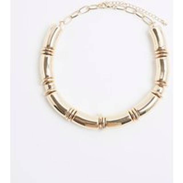 River Island Womens Gold Bamboo Collar Necklace - One Size